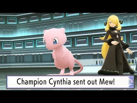 Cynthia's Secret Team in Pokémon Brilliant Diamond and Shining Pearl
