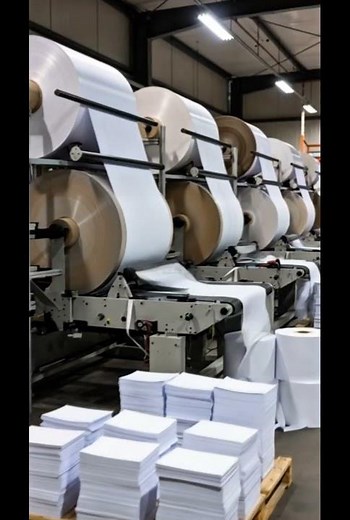 How Paper Is Made in Factory Step by Step #factorytour #papermakers #papermaking #papermill