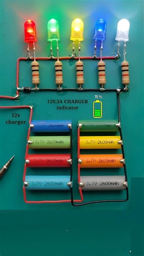 12v lithium battery charge full & low level indicator // #shortvideo