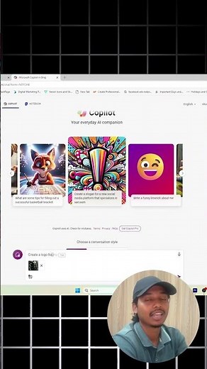 Create amazing logo with copilot