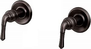 Trim Kit for 2-handle Shower Valve, Fit Delta Washerless Shower, Oil Rubbed Bronze Finish -By Plumb USA 38827