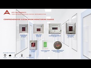 Clean Room Differential Pressure Monitor // Digital Differential Pressure Monitor LED Display