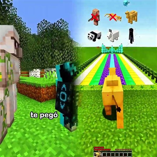 Cómo NO alimentar una cría en Minecraft ✅ #shorts