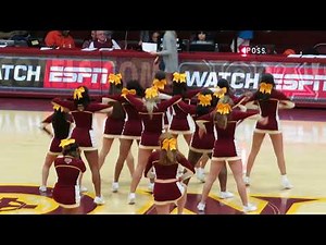 Iona College Cheerleaders Perform at Men's Basketball Game vs Yale - December 12, 2017