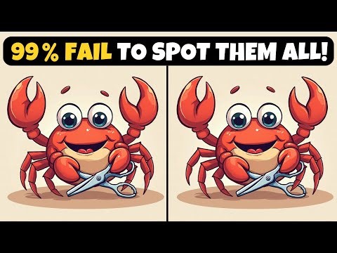 Find 3 Difference: Test Your Brainpower Now! | Spot Squirrel 🐿️🧠