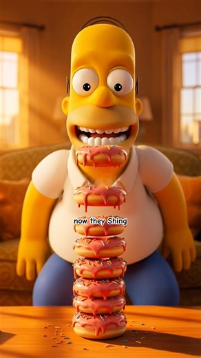 "Homer Devours 10 Donuts for 10 NEW Subs! 🍩 Woo-Hoo! Simpsons 3D Celebration" #simpsonsforever