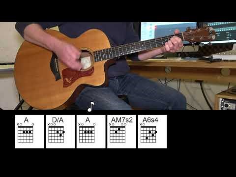 Dancing Queen - Acoustic Guitar - ABBA - Original Vocals - Chords