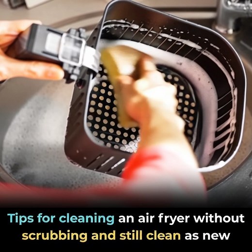 73K views · 28 reactions | Tips for cleaning an air fryer without scrubbing and still clean as new | Video Clip | Facebook