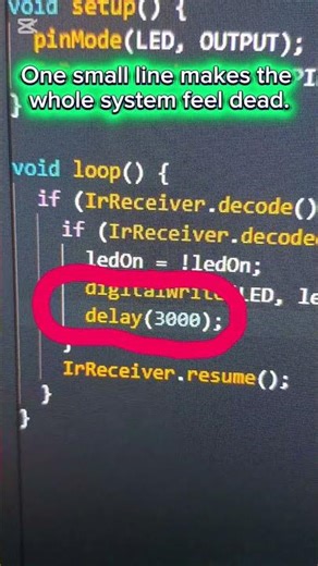 This is why your project feels "frozen"!🥶 #arduino #nano #code #issues