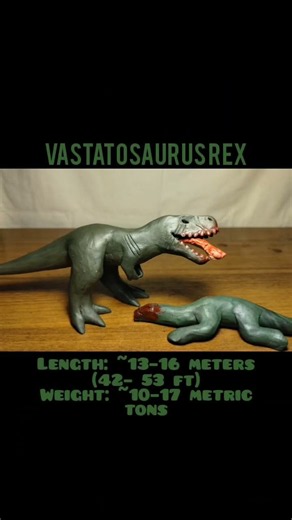 Tyrannosaurus & Vastatosaurus Rex — Two Kings of the Cretaceous #stopmotion