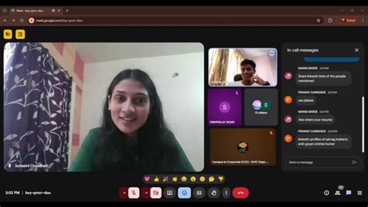 Google Internship Secrets: Suhasini Choudhari Shares Her Journey | Campus To Corporate VIT Pune posted on the topic | LinkedIn