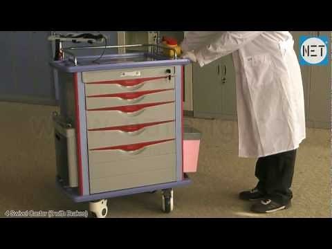 Emergency Trolley to Manage First Aid Patient in Emergency. Item Code: HF2204