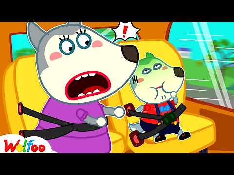 Wolfoo's First Time in a Car! Mommy, Are We There Yet? | Cartoons For Kids | Wolfoo Family