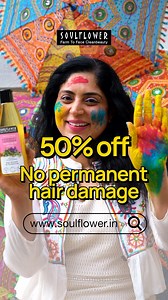 41K views | Grab FLAT 50% off Bindaas  Use Code: HOLI50 Stock up on your Holi Survival Essentials ✨ Hair oils that won’t let your hair get damaged from harsh colours 﫧 Face washes that’ll banish those stubborn colors 林 Body lotions that’ll keep your skin hydrated and happy Apne Liye Khareedo aur Padosiyon ke liye bhi️⏰ Offer Sirf Holi tak ⏰ #soulflower #soulflowerindia #sale #offer #flat50 #Holi2025 #Holisale #Grabnow #viral | SoulflowerIndia | Facebook