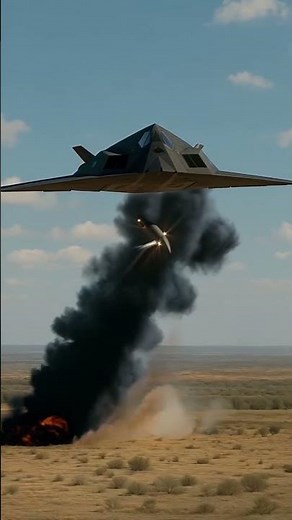 Stealth Fighter Attack – F-117A Nighthawk Bombs Enemy Stronghold