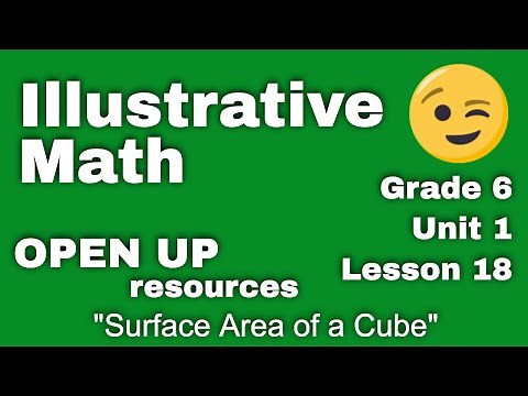 😉 6th Grade, Unit 1, Lesson 18 "Surface Area of a Cube" Illustrative Math