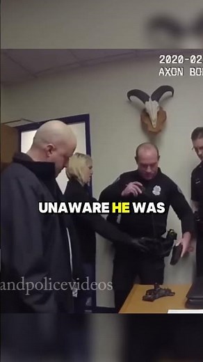 Cop gets arrested on duty and has his uniform cut off
