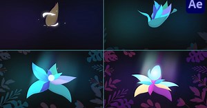 Magic Flower Logo for After Effects