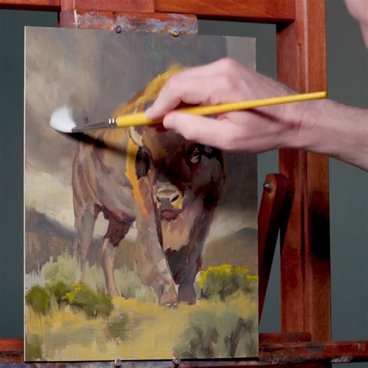 In Dustin Van Wechel's new course, Painting Dynamic Wildlife, he reveals his systematic process that makes creating compelling wildlife paintings feel less intimidating and more intuitive, revealing how to: - Build captivating paintings from the very first stroke - Use composition, brushwork, and texture to create the illusion of lifelike detail - Avoid the number one mistake that keeps most wildlife art looking flat and lifeless If you want to create animal paintings that grab the eye and stir 