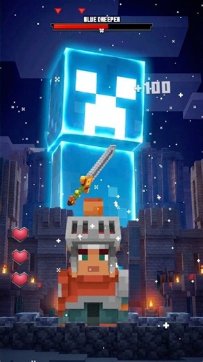 Beating Blue creeper to try to get a creeper cape, idk.