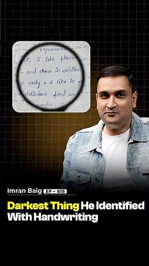 The Darkest Secret Imran Baig Uncovered Through Handwriting | Raj Shamani #shorts