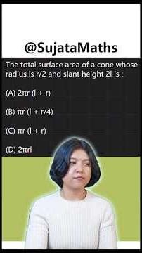 Total Surface Area of Cone | Fast Math Trick for Exams | Geometry #shorts