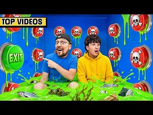 100 MYSTERY BUTTONS to Escape Challenge! 🤯❌ | FV Family