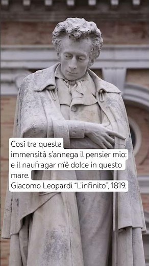 L'infinito di Giacomo Leopardi #infinito #GiacomoLeopardi #poesie #community #poesia #letteratura