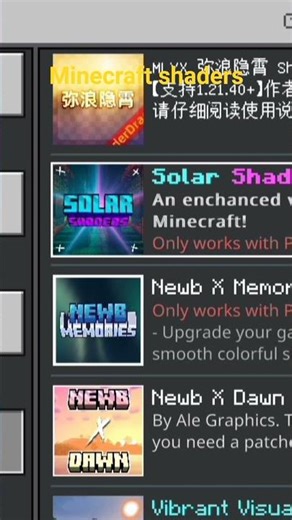 Minecraft shaders very cool