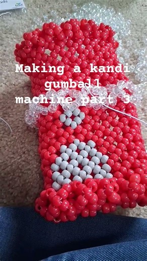 part 3 of making a kandi gumball machine #kandi #kandikid
