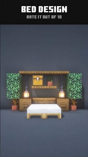 Cool Bed Design in Minecraft 🌸 #18