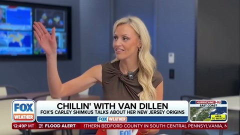 FOX & Friends First host Carley Shimkus joins Bob Van Dillen to talk about growing up in New Jersey weather