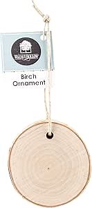 Walnut Hollow Bulk Birch Ornaments for Holiday Decorations & Rustic Weddings, 8 Piece Pack