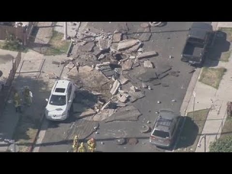 Underground electrical vault explosion shatters pavement in Hyde Park