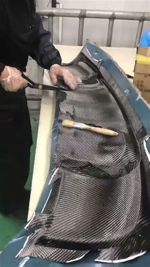 Carbon rear diffuser, From Factory to Installation.#carbonfiber #rearlip #factorytour #carmods