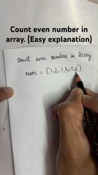 Day 4 | Count even number in array | Beginner python #dailycode #codingfromscratch #engineeringlife