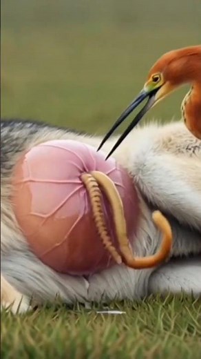 Unbelievable Rescue! Brave Heron Helps Injured Wolf Survive Against All Odds 🕊️🐺💚