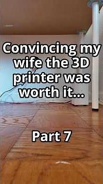 Convincing my wife the 3D printer was worth it (Part 7) #3dprinting #3dprint #diy #shorts #3dprinted