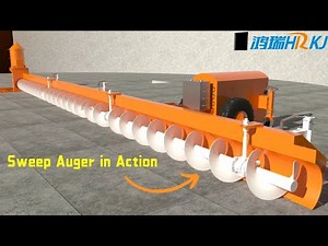 Sweep Auger Operation Process | Efficient Grain Discharge & Unloading