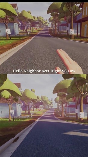 Hello Neighbor Act1 Hight VS Low #gameplay #helloneighbor #videogames