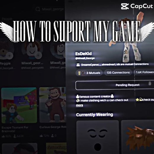 How to support me and my game on roblox ⭐️💫