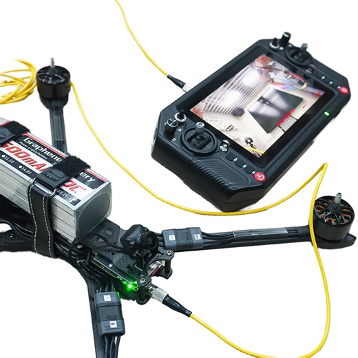 40km Remote Video Transmission Integrated Link Receiver Remote Control  Fiber Optic Remote Controller UAV Drone Accessories