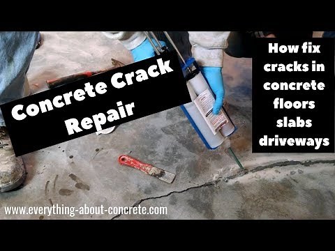 Concrete Crack Repair - How to fix cracks in concrete DIY