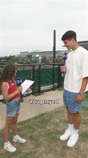 1.9M views · 87K reactions | “This is the cutest interview ever”  Our young reporter asks all the hard-hitting questions to tennis’ biggest stars 朗 #Wimbledon | Wimbledon | Facebook