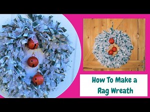 How To Make A Rag Wreath/DIY Fabric Scrap Wreath Tutorial/Easy Wreath To Make
