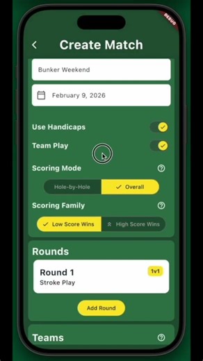 Run Any Game Mode Instantly #golfapp #weekendgolf
