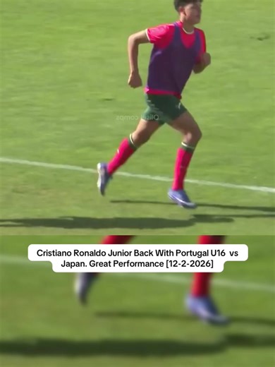 Cristiano Ronaldo Junior Back With Portugal U16 vs Japan. Great Performance [12-2-2026]
