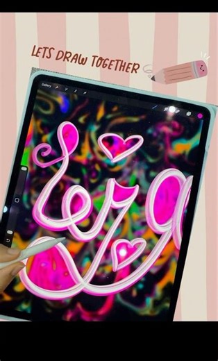 3D lettering✍🏽#procreate #digitalart #asmr #procreateart #drawing