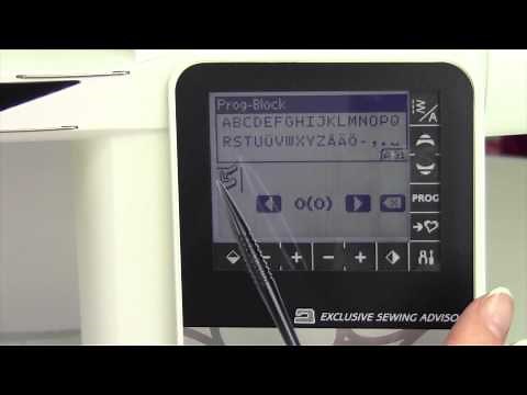 Husqvarna Viking Opal 690 39 Memory & Alphabets