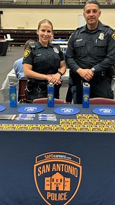 SAPD Careers took part in the NorthEast ISD CTE Student Job Fair today at Blossom Athletic Center. #NEISD | SAPD Careers